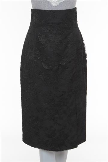 Saia Givenchy Lápis Preto