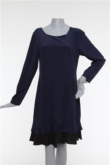 Vestido Brooksfield Seda Azul