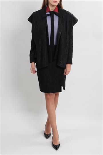 Conjunto Christian Dior Tailleur Texturizado Preto