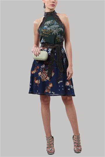 Vestido Gucci Bordado Estampado