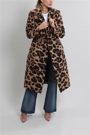 Casaco Bottega Veneta Animal Print Marrom