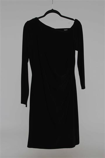Vestido LBD Midi Drapeado  Preto