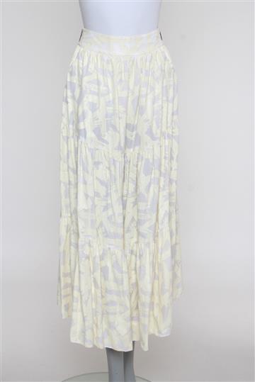 Saia Paula Raia Longa Resinada Amarelo