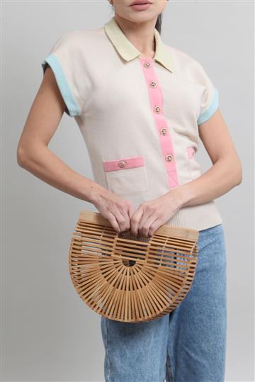 Bolsa Cult Gaia Tote Ark Madeira  Madeira