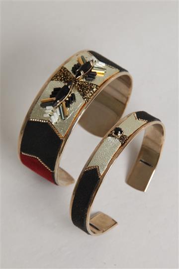 Conjunto de Pulseira Satellite Ouro 14ct e Swarovski Colorido