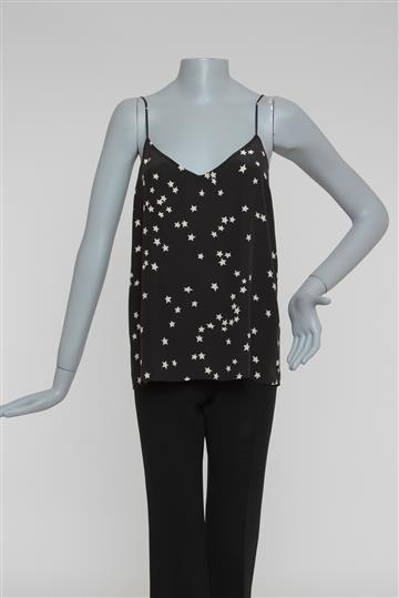 Regata  Alça e Estrelinhas Preta