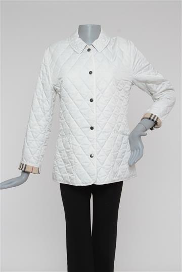 Casaco Burberry Puffer Off-White