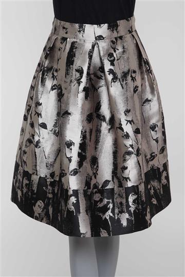 Saia Carolina Herrera Evasê Estampado