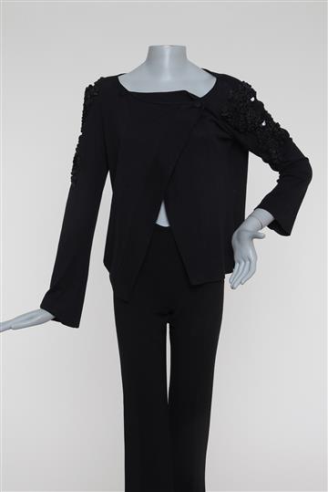 Blusa Emporio Armani Manga Longa Bordados com Seda