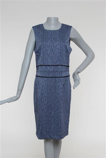 Vestido Mixed Tubinho Regata Mescla Azul