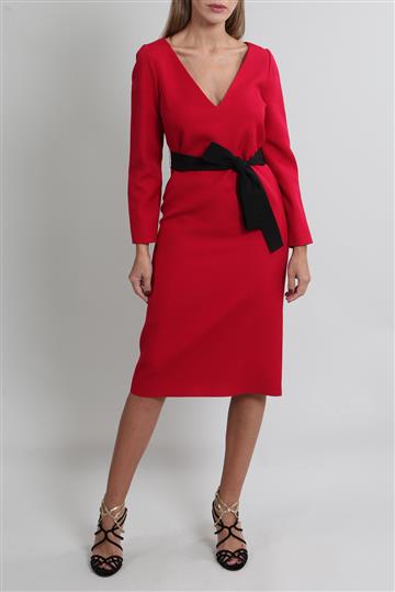 Vestido Gucci Algodão com Seda Vermelho