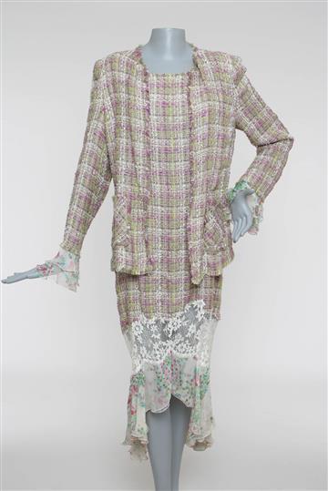 Conjunto Emanuel Ungaro Vestido Longo e Cardigan Colorido