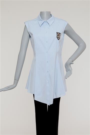 Camisa Christian Dior Com Bordado Azul