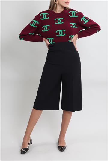 Calça Christian Dior Pantacour Preta