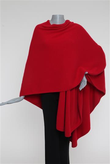 Casaco  Pelerine Cashmere Vermelho