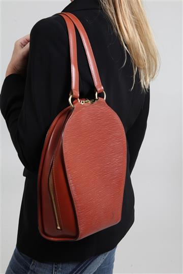 Bolsa Louis Vuitton Mochila Couro Epi Terracota