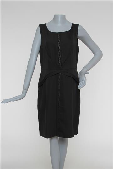 Vestido Cetim de Seda Preto