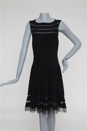 Vestido Tadashi Shoji Tubinho LBD Preto