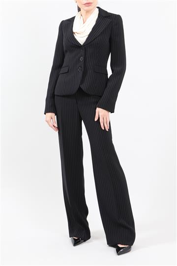 Conjunto Emporio Armani Terno Risca de Giz Preto