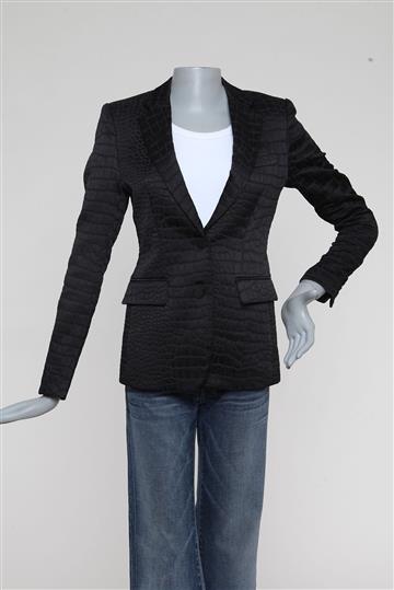 Blazer Carine Roitfeld Texturizado Preto