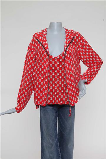 Conjunto Reinaldo Lourenço Jaqueta e Regata Vermelho