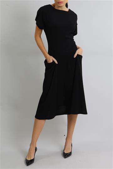Vestido Vera Wang LBD Laço Pedrarias Preto