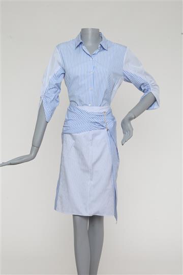 Camisa Christian Dior Listrada Azul