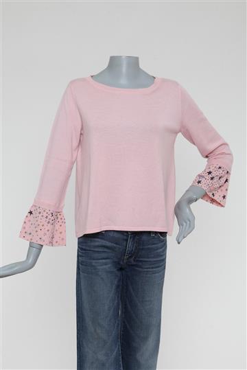 Blusa Moschino Boutique de Linha com Punho Tecido Rosa