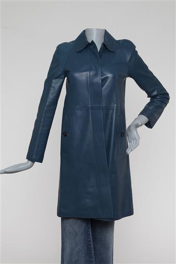 Casaco Gucci Couro 7/8 Azul