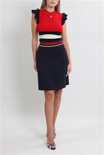 Conjunto Gucci Saia e Blusa de Tricô Colorido