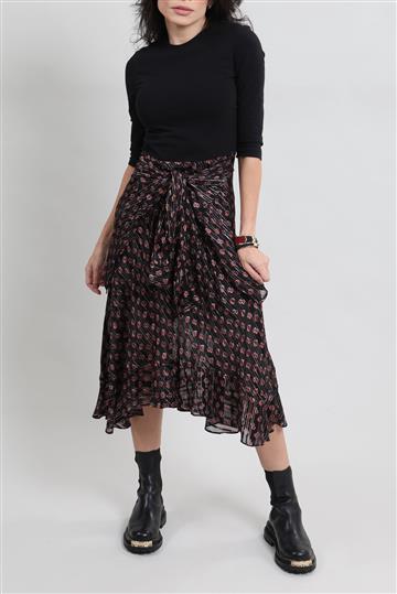 Vestido Maje Amarração Cintura Preto