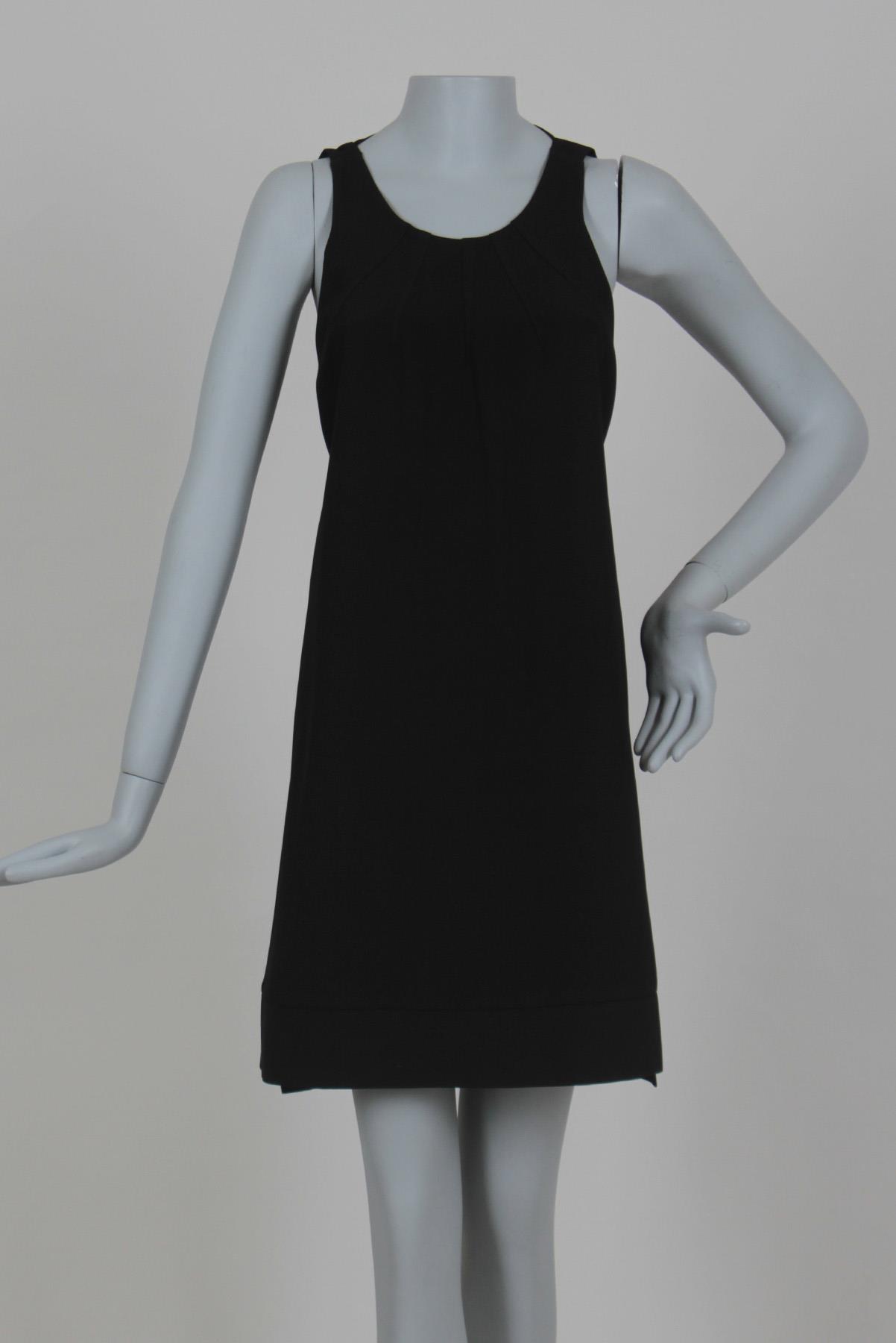 Vestido Cris Barros Decote U Preto