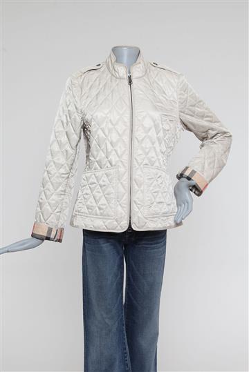 Casaco Burberry Matelassê Brit Bege