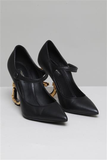 Sapato Dolce & Gabbana Salto Letra D & G Preto