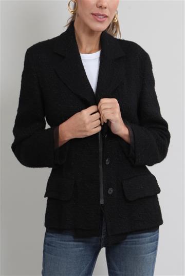 Blazer Prada Bouclê Preto