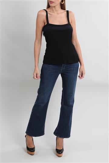 Regata Chanel Malha Fria Preta