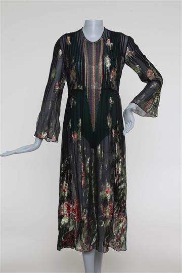 Vestido Gucci Longo com Bordados Swarovski Preto