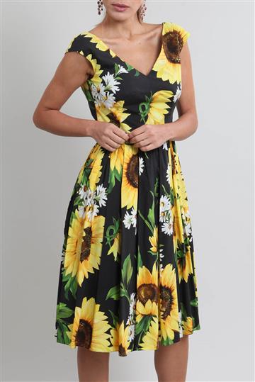 Vestido Dolce & Gabbana Girassol Colorido