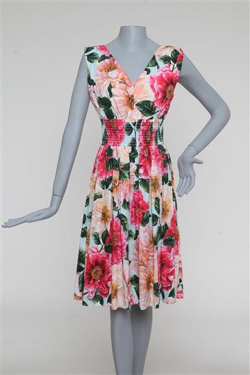 Vestido Dolce & Gabbana Regata Floral Colorido