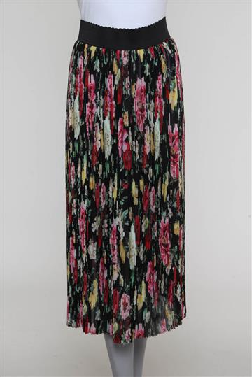 Saia Dolce & Gabbana Plissada Floral Colorido