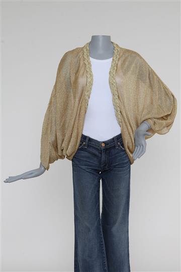 Casaqueto Achados da New Lurex Dourado