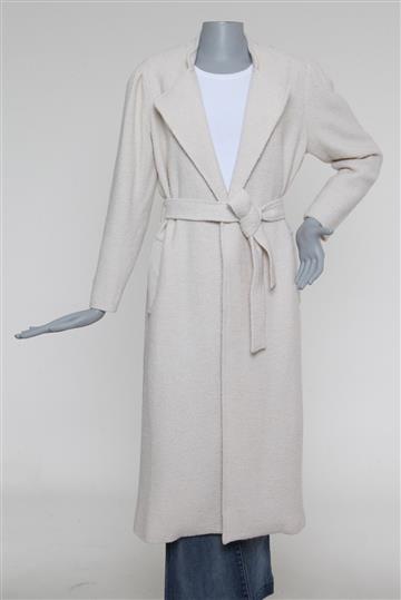 Casaco Mixed Bouclê Off-White