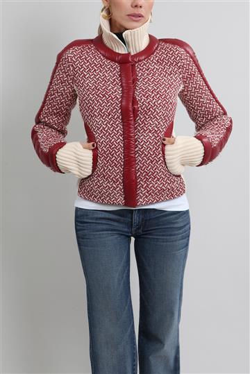 Casaco Moncler Lã Bordô