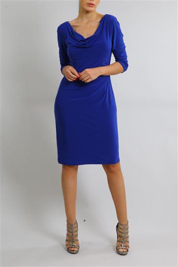 Vestido  Malha Fria Azul