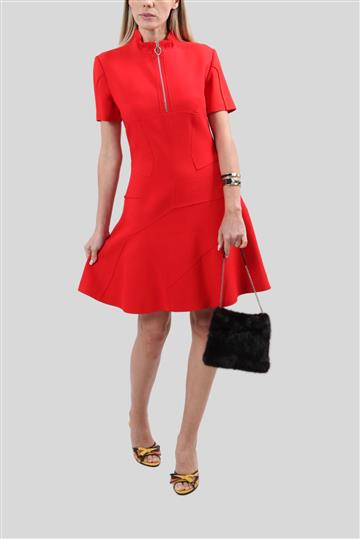 Vestido Christian Dior Ziper Gola Vermelho