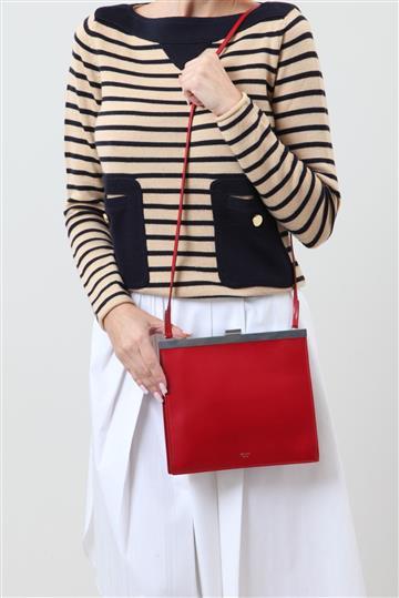 Bolsa Celine Mini Clasp Vermelho