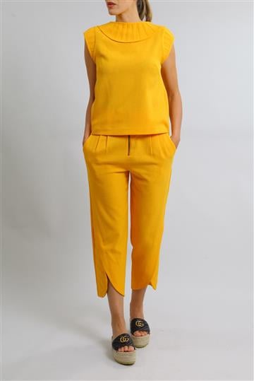 Conjunto Sophia Hegg Calça e Blusa Amarelo