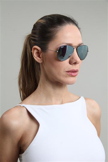 Óculos Ray-Ban Aviador Prateado
