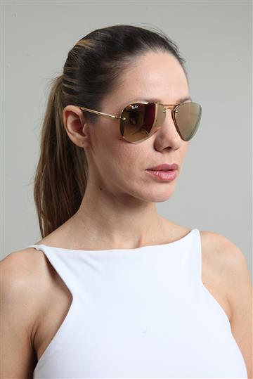 Óculos Ray-Ban Dourado Metalizado