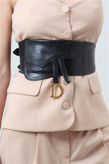 Cinto Christian Dior Saddle Preto